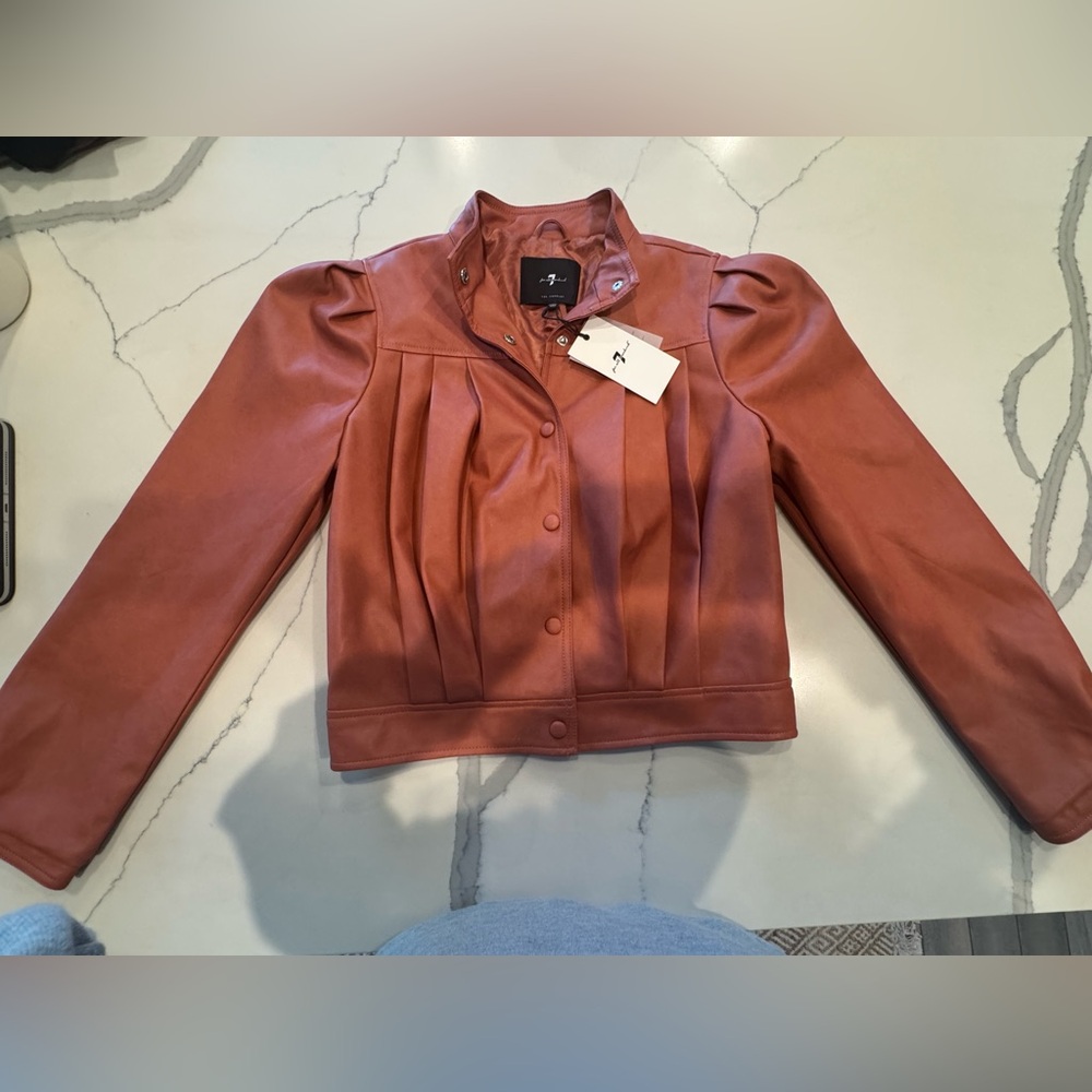 7 For All Mankind - Coral Puff Sleeve Jacket - NWT - Size XS